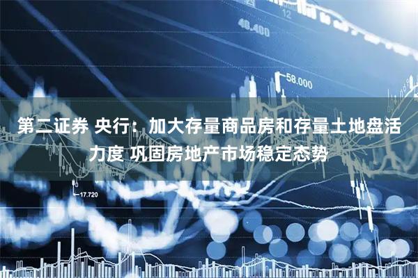 第二证券 央行：加大存量商品房和存量土地盘活力度 巩固房地产市场稳定态势